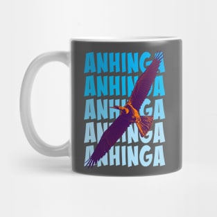 Anhinga in flight Mug